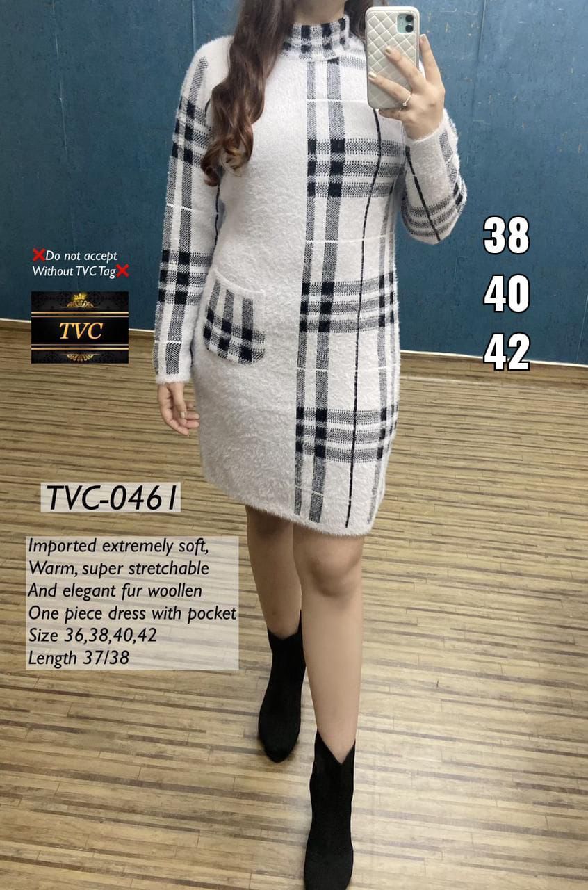 Woolen One Piece dress