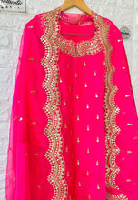 Load image into Gallery viewer, Partywear Silk Shirt with Bottom n Dupatta