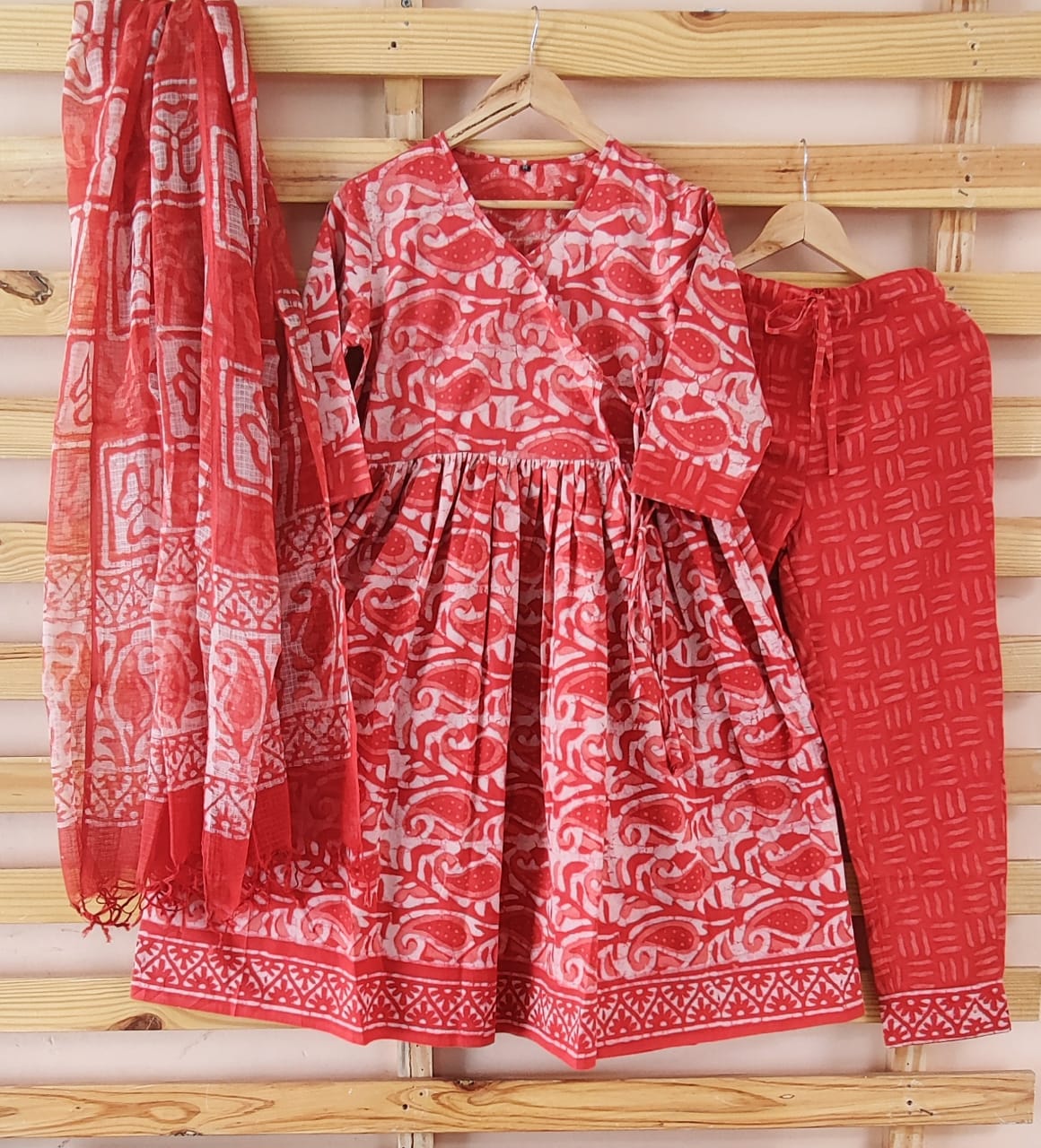Angrakha Style Organic Cotton Suits