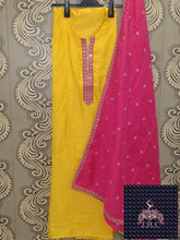 Load image into Gallery viewer, Royal Benarsi Silk Shirt with contrast dupatta