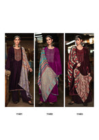Velvet Embroidery Top n Stole with Pashmina Bottom