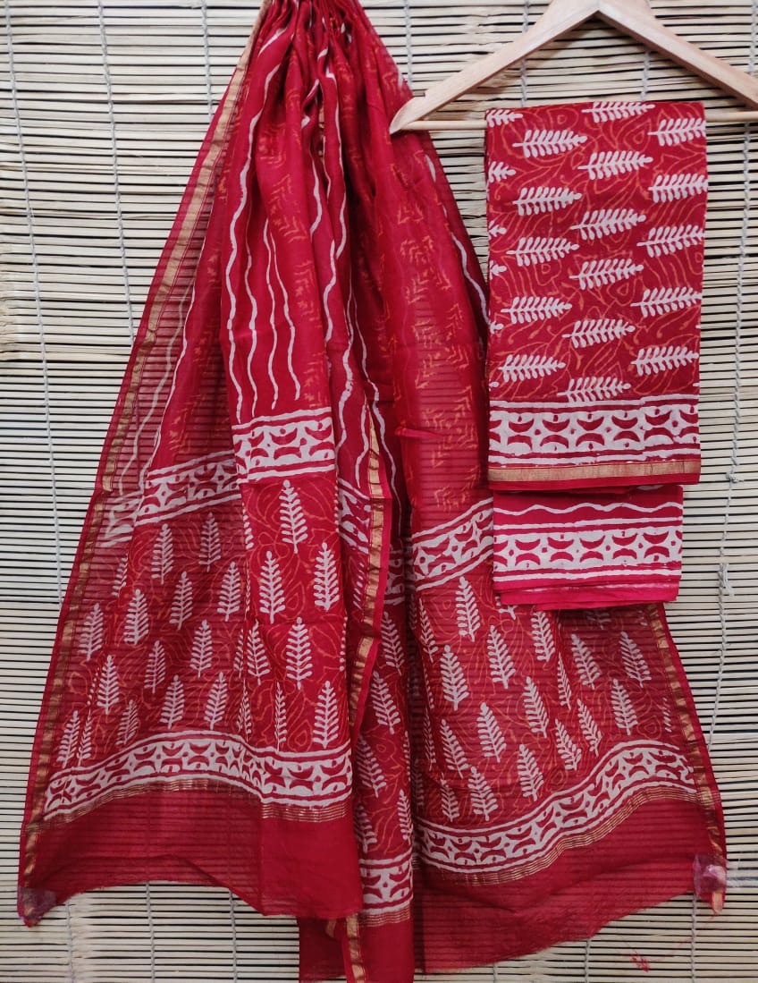 Dabu Hand Block Printed Suits