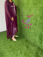Georgette Kaftans with handwork