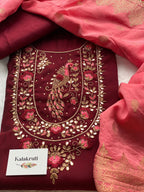 Embroidered Chanderi Suits