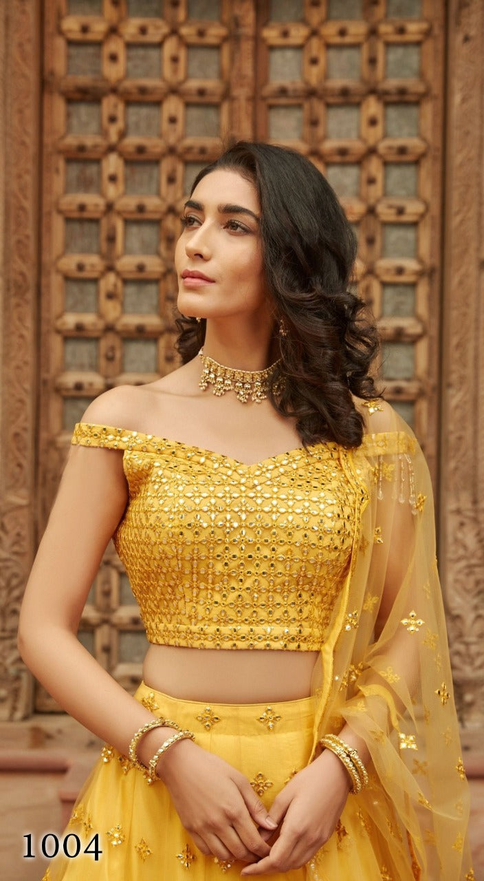 Organza Silk Lehengas