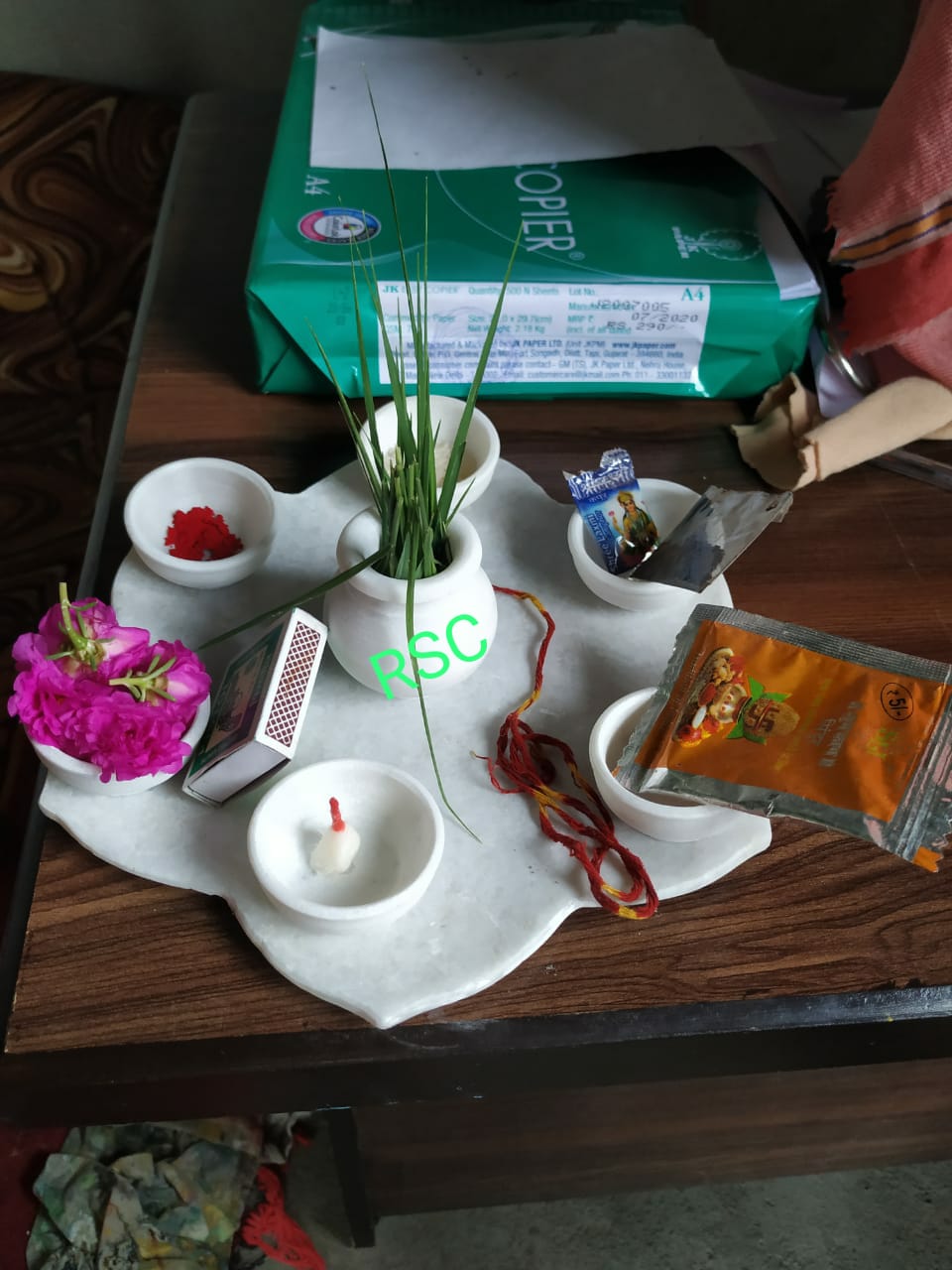 Marble Pooja Thali