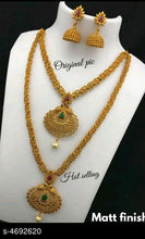 Load image into Gallery viewer, Diva Stylish Gold Plated Jewelry Sets M15