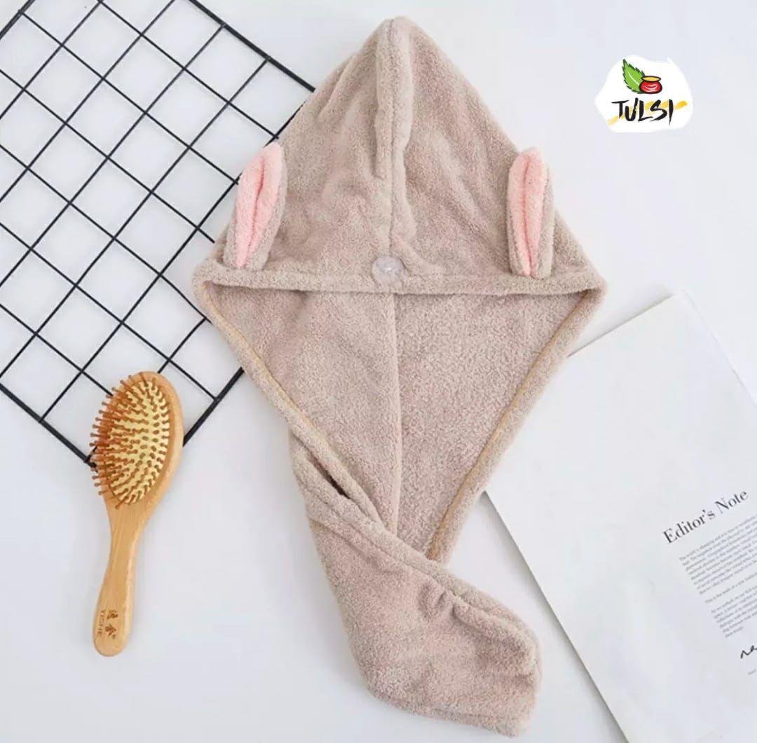Womens Cleft Lip Ear Towel Hair Cap