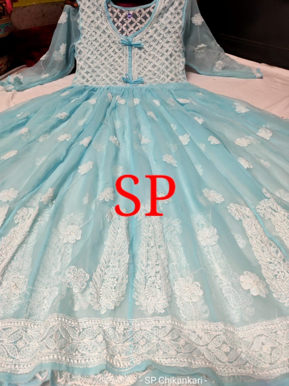 Chikankari Gown