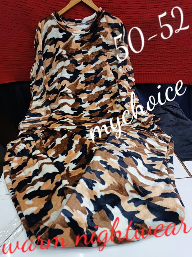 Plus Sized Warm Night Wear