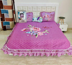 Quilted Bedcovers with pillow covers