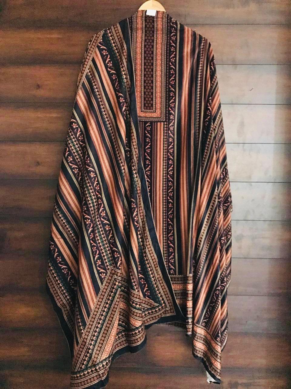Velvet Suit with pashmina bottom
