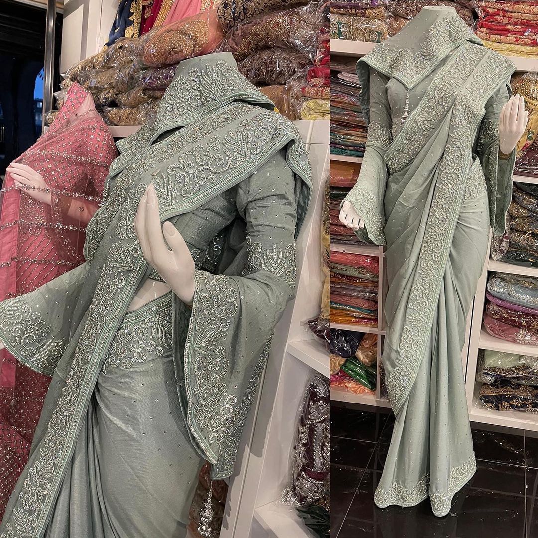 Georgette Embroidered Sarees