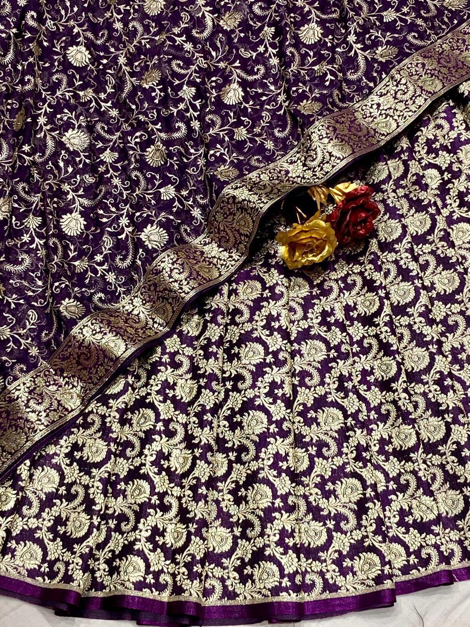 Benarsi Khinkhwab with Georgette Dupatta