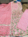 Cotton Anarkali Gown with Pant AGC
