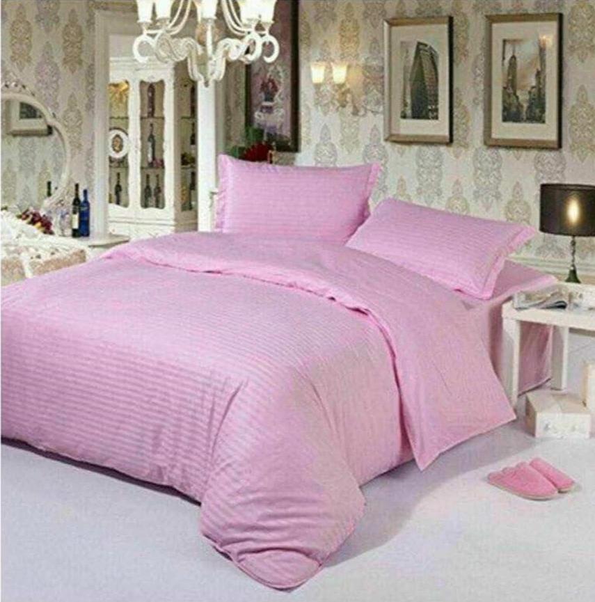 Satin Stripe Double Bedsheets