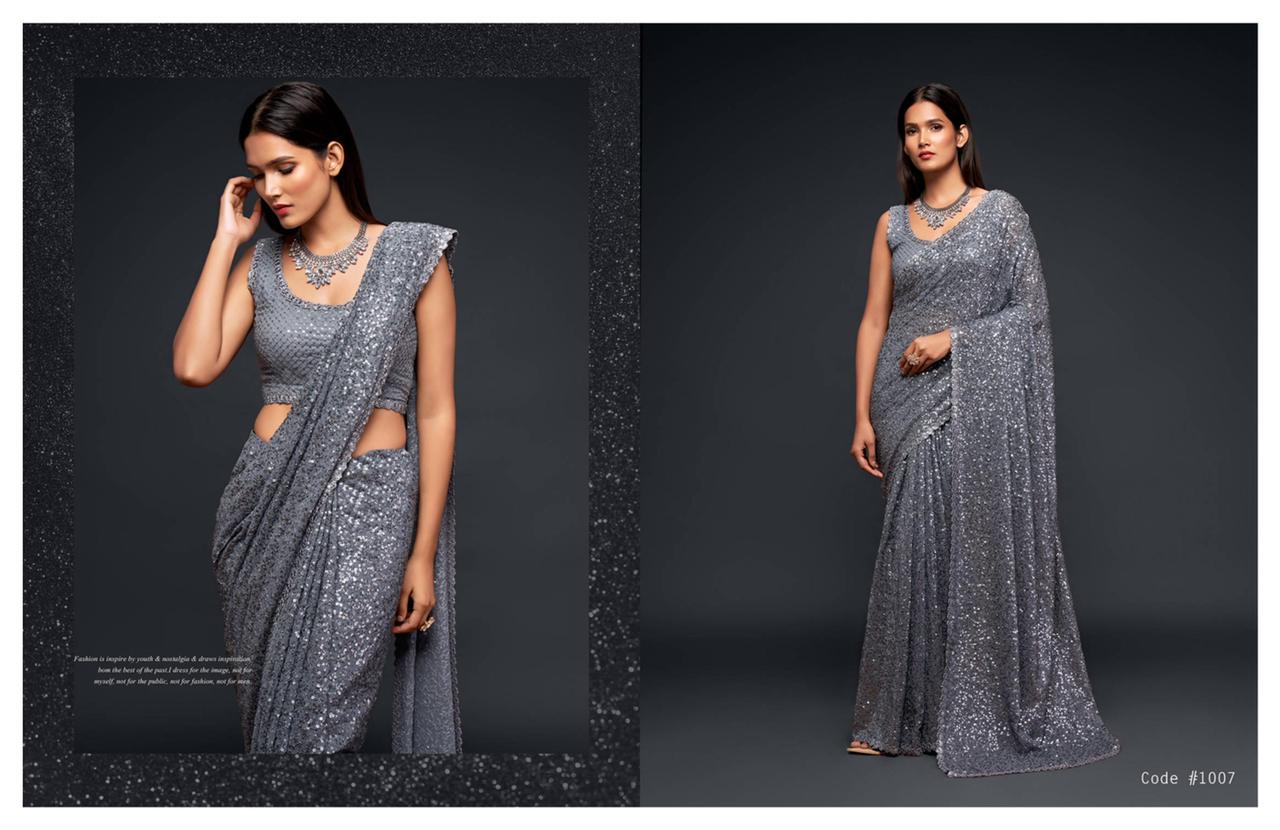 Starlit Sequins Party Sarees