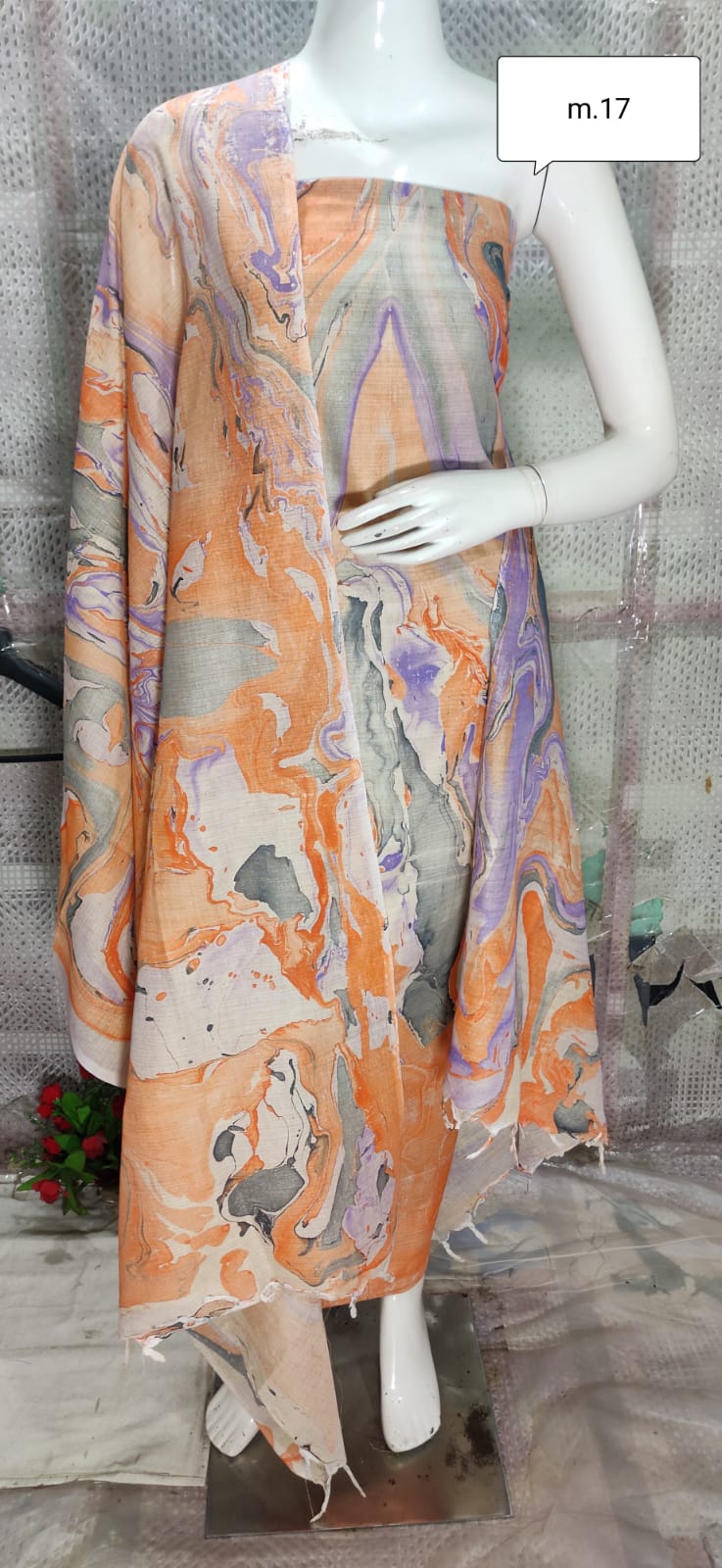 Khadi Silk Dress Material