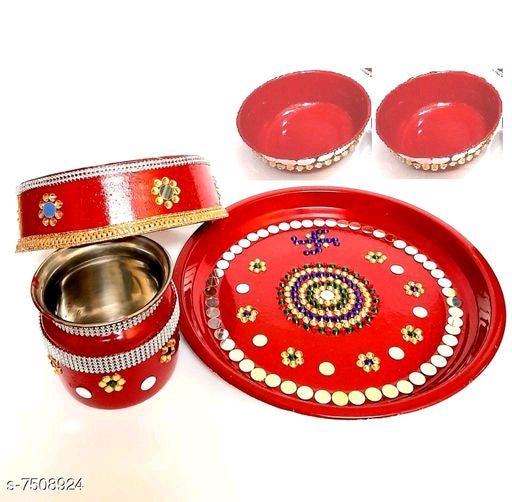 Pooja Thalis & Plates (Karwachauth)