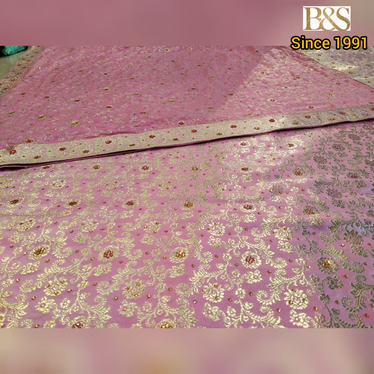 Heavy Work Velvet Lehenga with Net Dupatta
