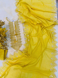 Khadi Chanderi Semi-stitched
