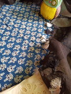 Kantha Work Ajrakh Cotton Kurta with Chikan Bottom