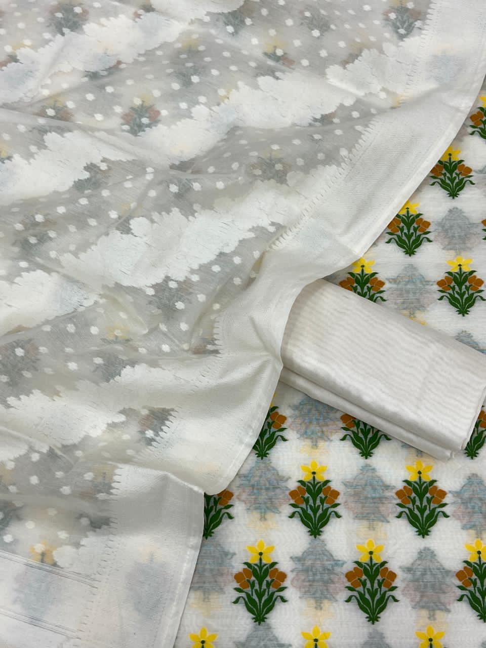 Handloom Chanderi Jamdani Patola