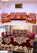 Elite Attractive Diwan Sets and Sofa Covers Combo Vol 1 M8
