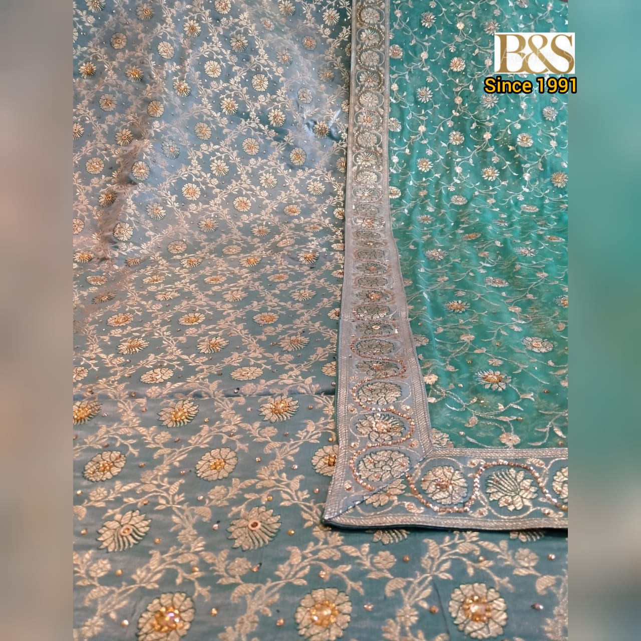 Heavy Work Velvet Lehenga with Net Dupatta