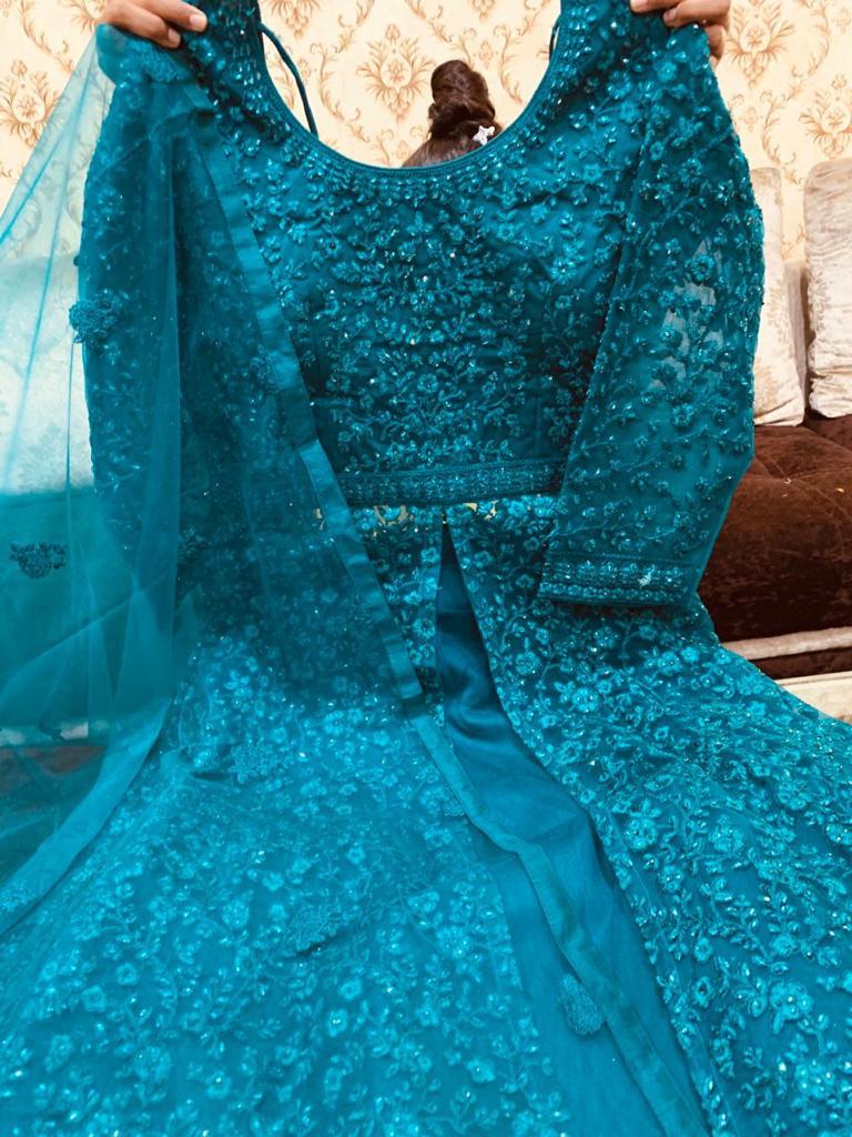 Beautiful Net Embroidered Gown