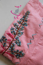 AC Cotton Stitched Embroidered Kurti