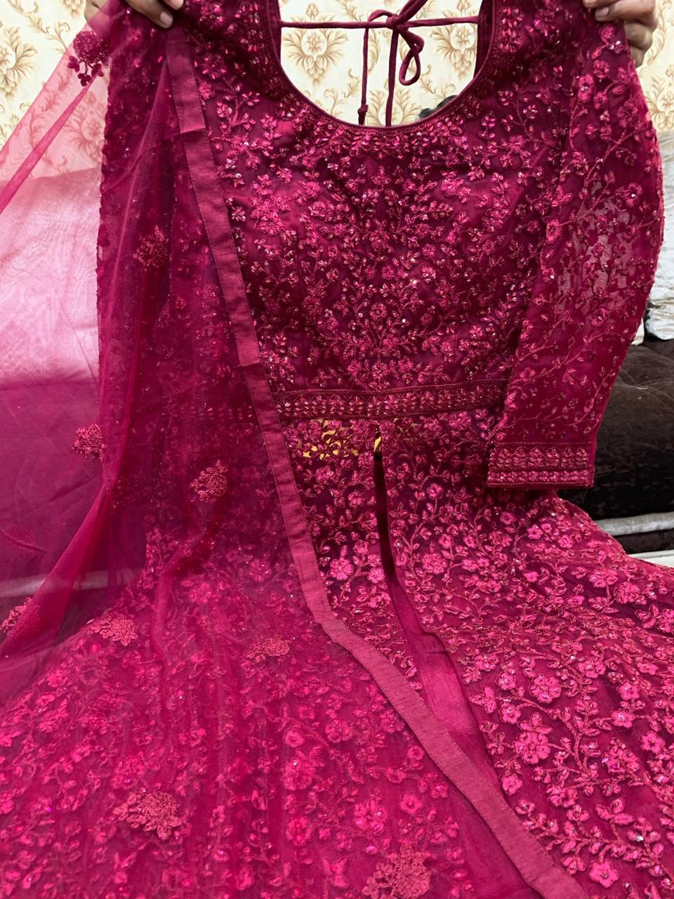 Beautiful Net Embroidered Gown