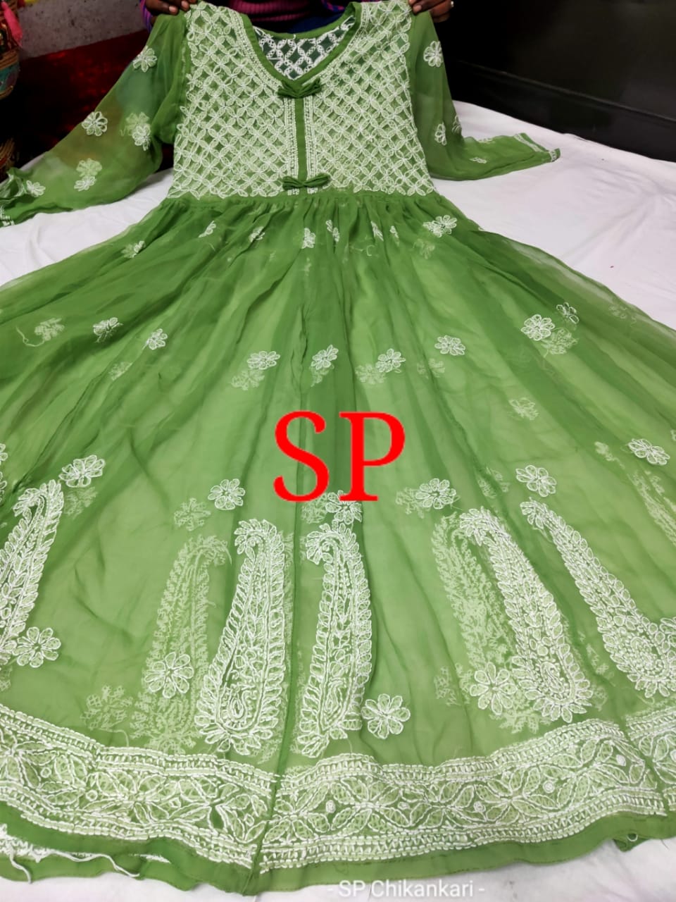 Chikankari Gown