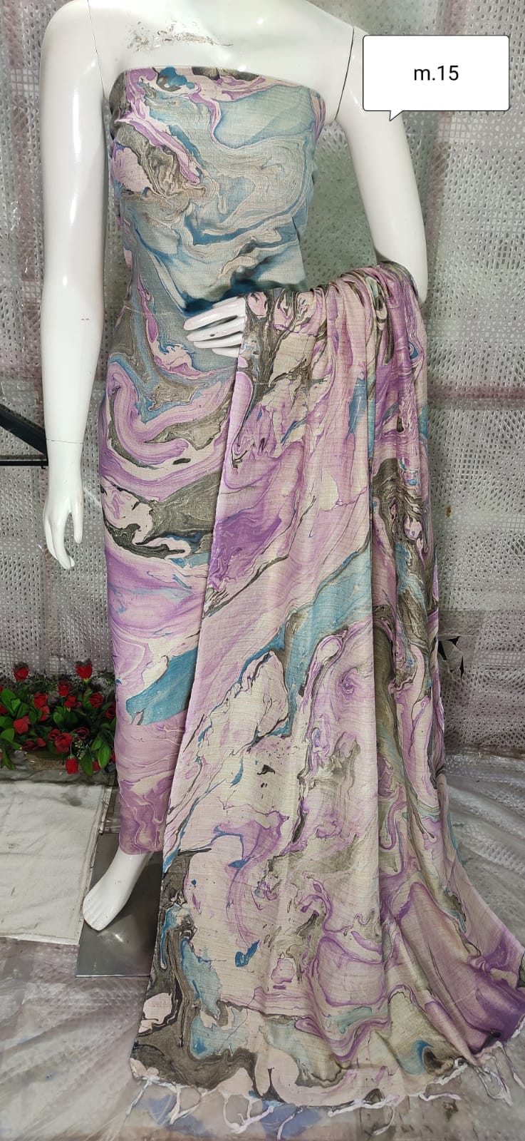 Khadi Silk Dress Material