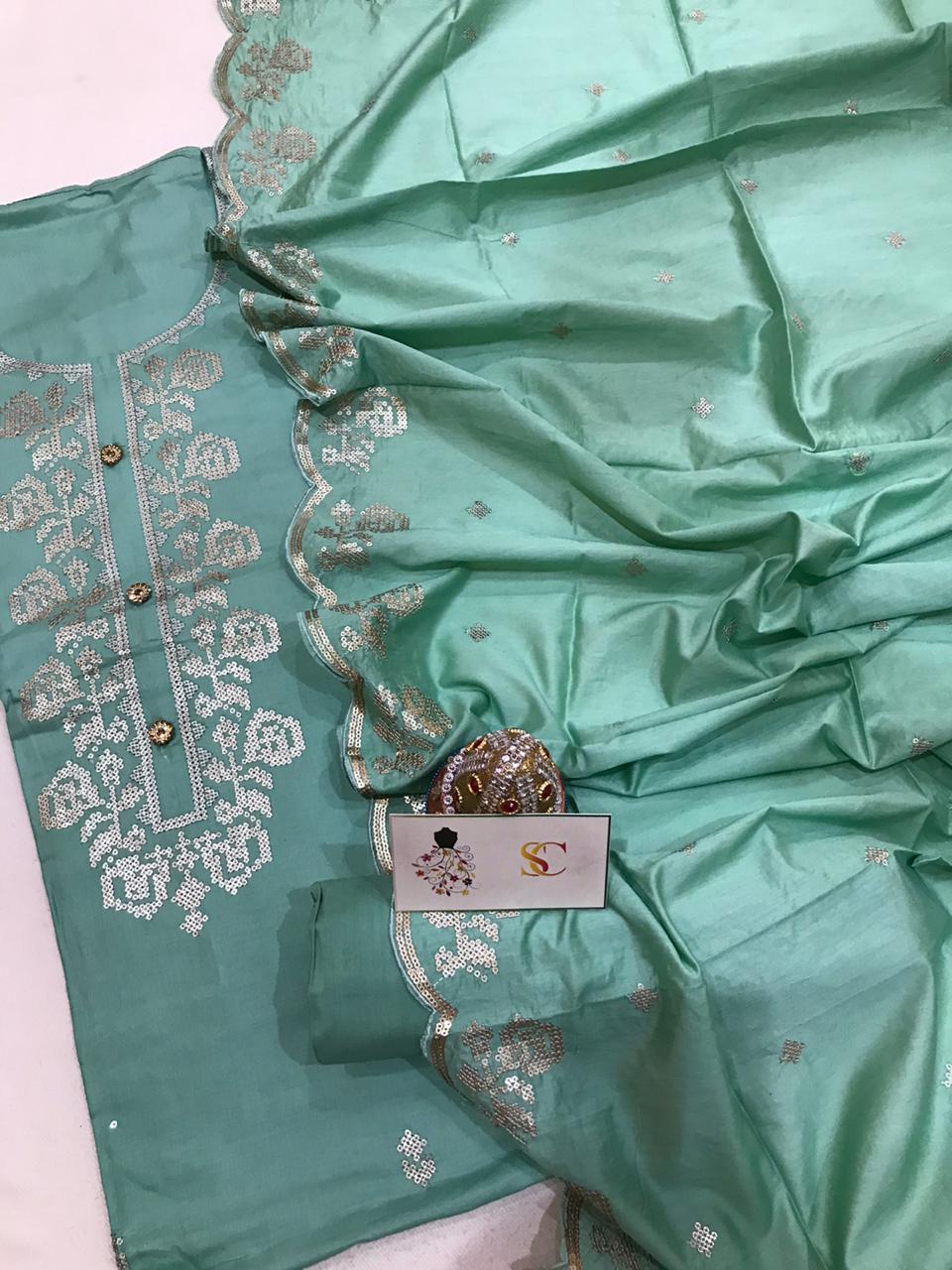 Muslin Shirt Dupatta Cotton Bottom