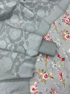 Chanderi Digital Print Shirt with Patola Dupatta