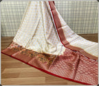 Benarsi Dyeable Semi-Georgette Silk Saree