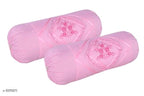 Fancy Embroidered Cotton Bolster Covers Vol 2 M1