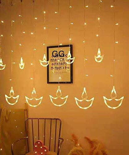 Diya Lights Curtain