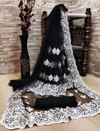 Soft Net Saree with embroidery