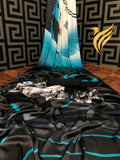 Printed Satin Saree