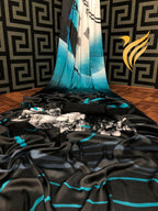 Printed Satin Saree