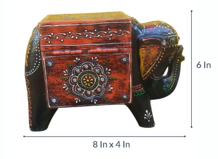 Wooden Elephant Box