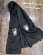 Woolen Stoles with beaded patch