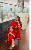Embroidered Silk Suit