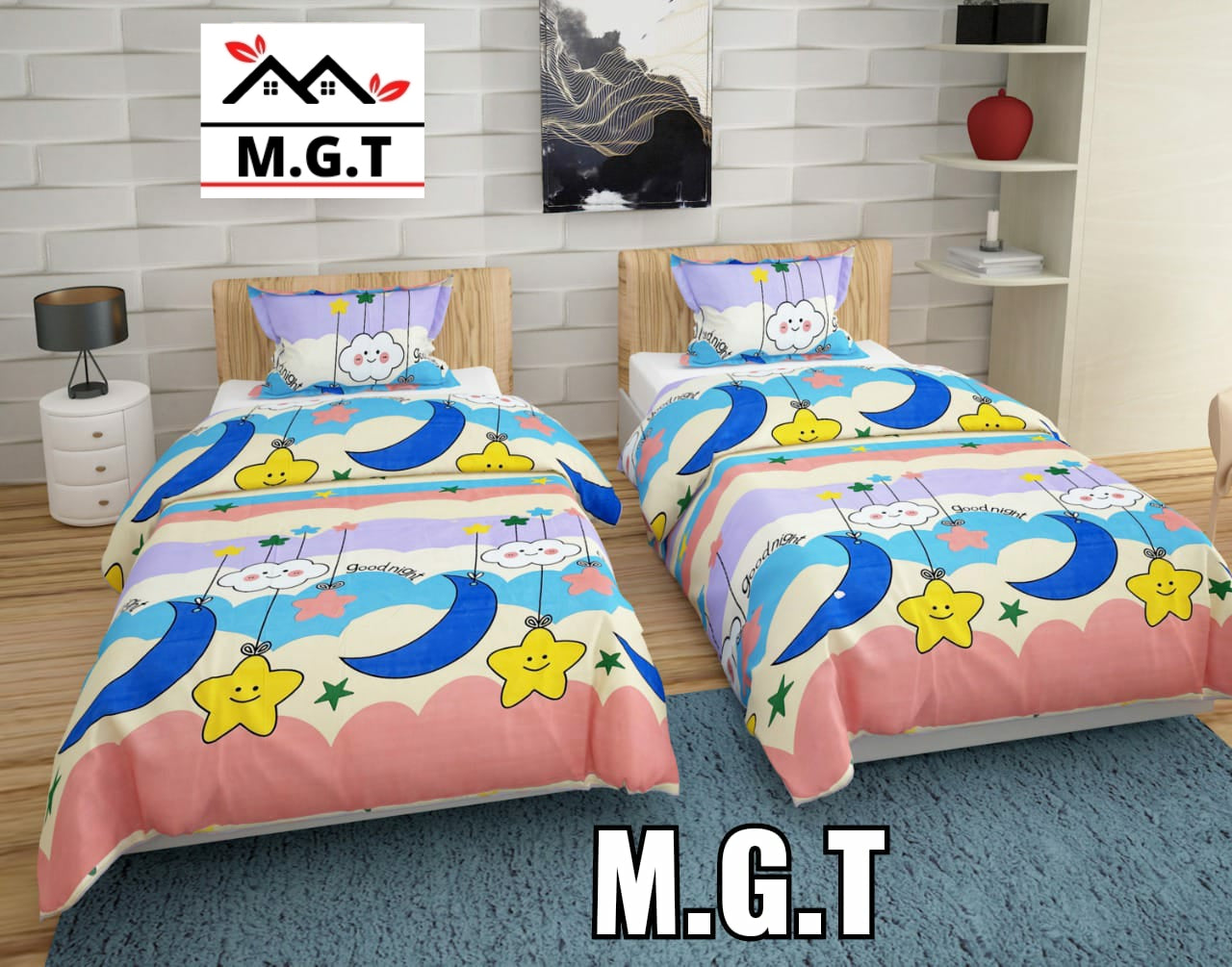Single Bedsheets (2+2) (Toons collection)