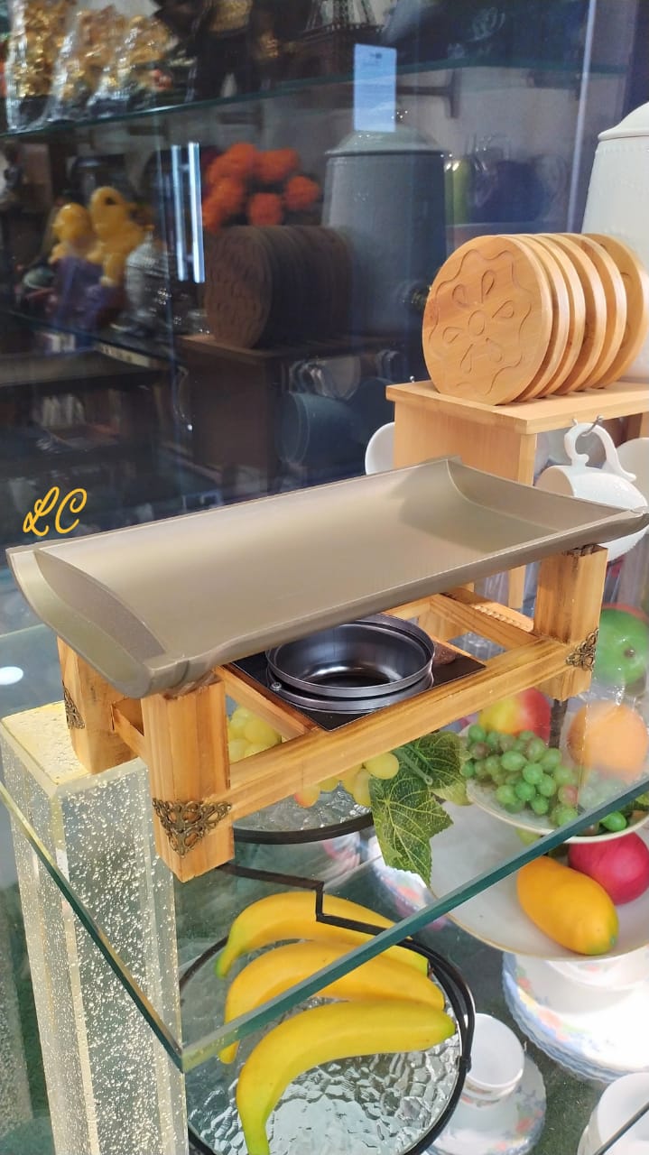 SIZZLER TRAY WITH STAND & WARMER