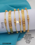Gold Plated Bangles(6pcs)