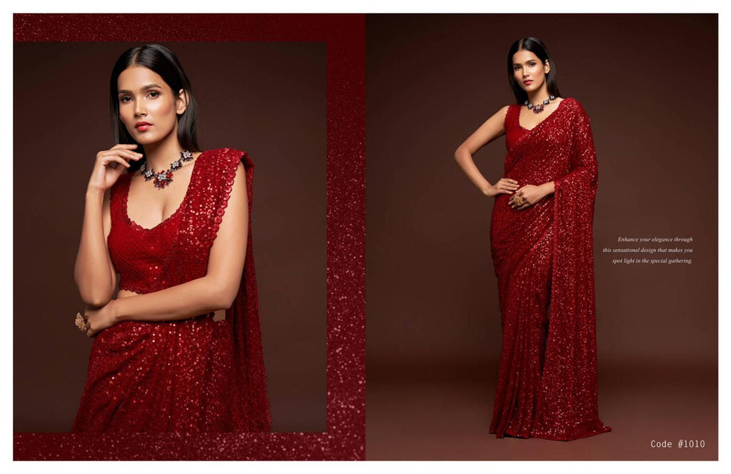 Starlit Sequins Party Sarees