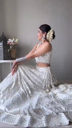 Georgette Sequins work Lehenga Choli